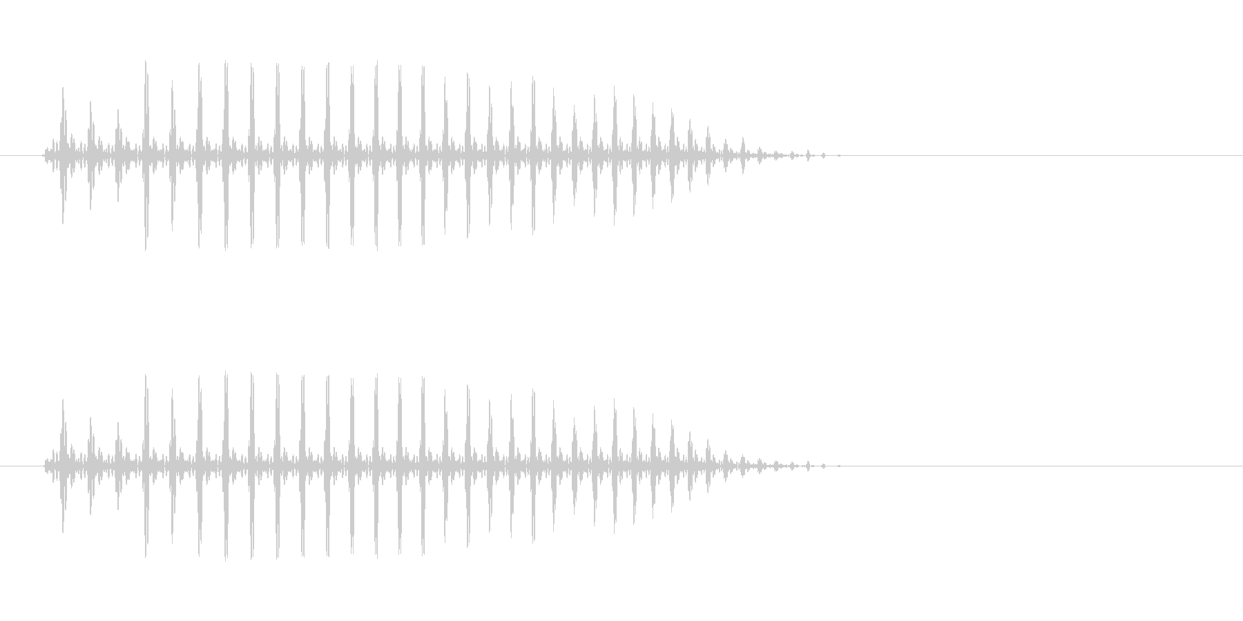 ブンッ ジャンプや虫の羽音のような音の未再生の波形