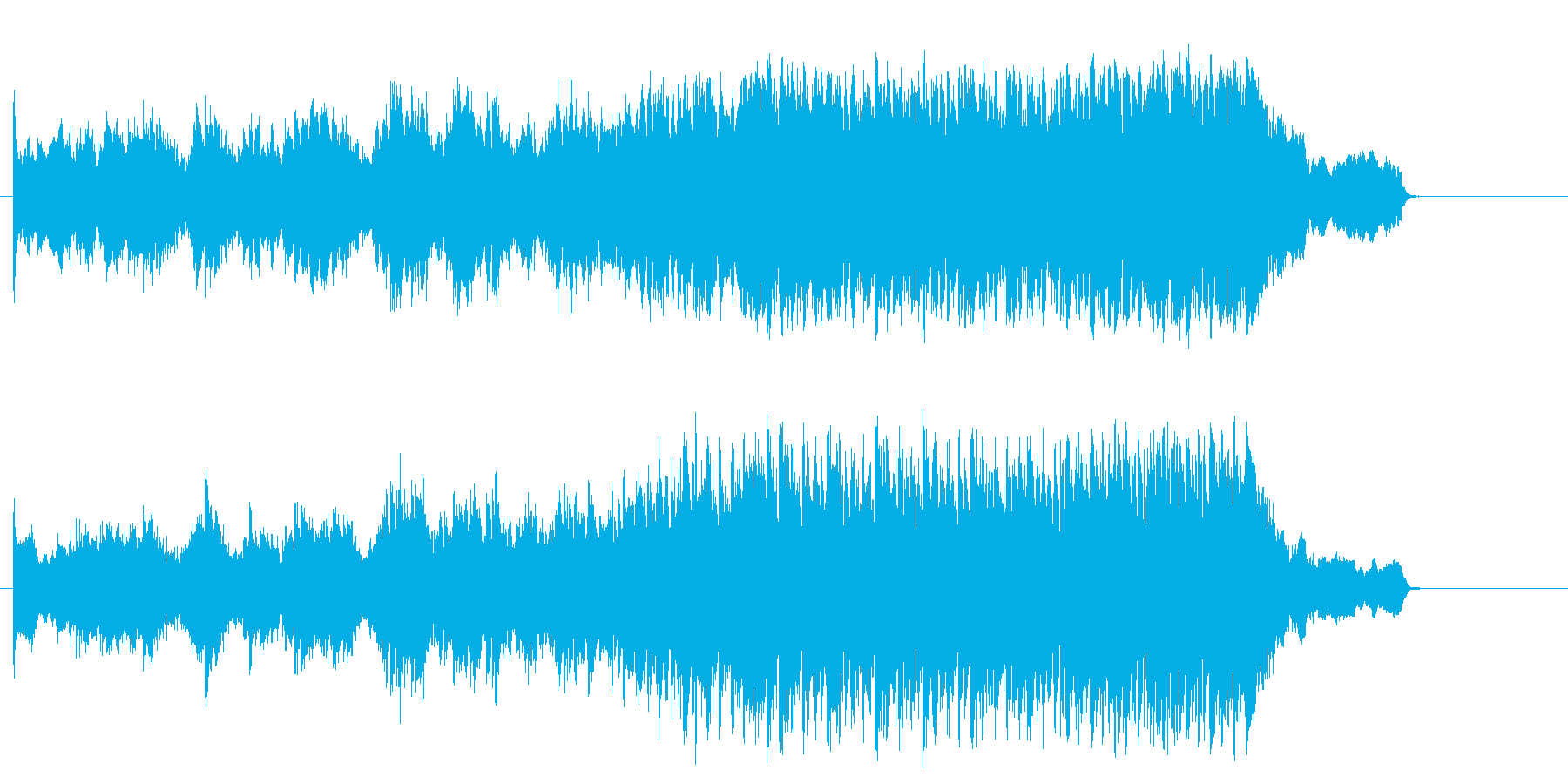 目の前に新しい世界が広がる壮大なポップの再生済みの波形