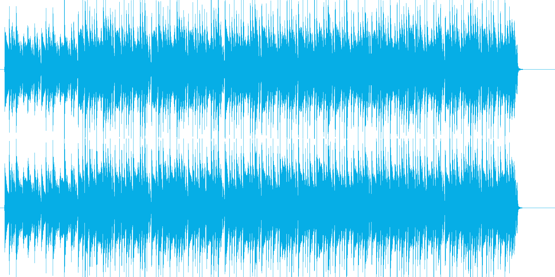 CMに合いそうな軽快な音楽(ボサノバ)の再生済みの波形