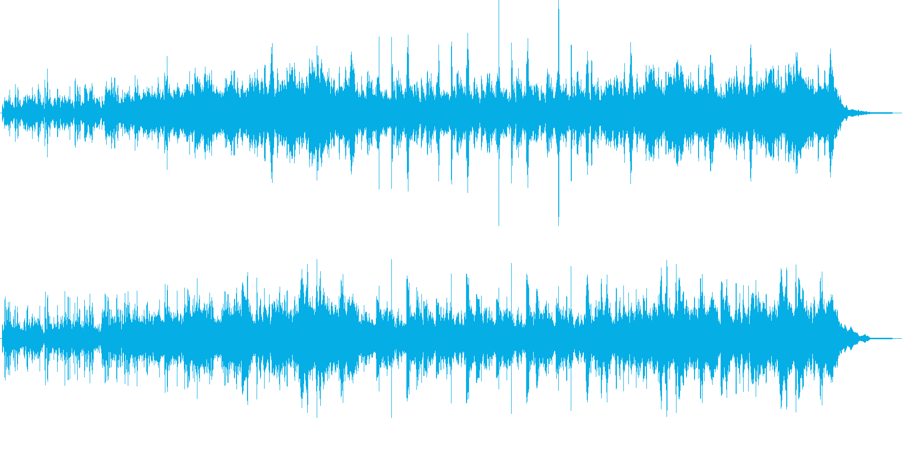 可愛く神秘的な雰囲気のムード音楽の再生済みの波形