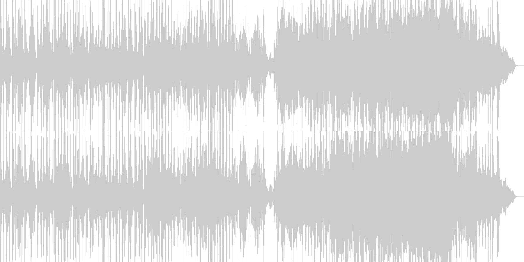 どことなく和風の切ない曲の未再生の波形