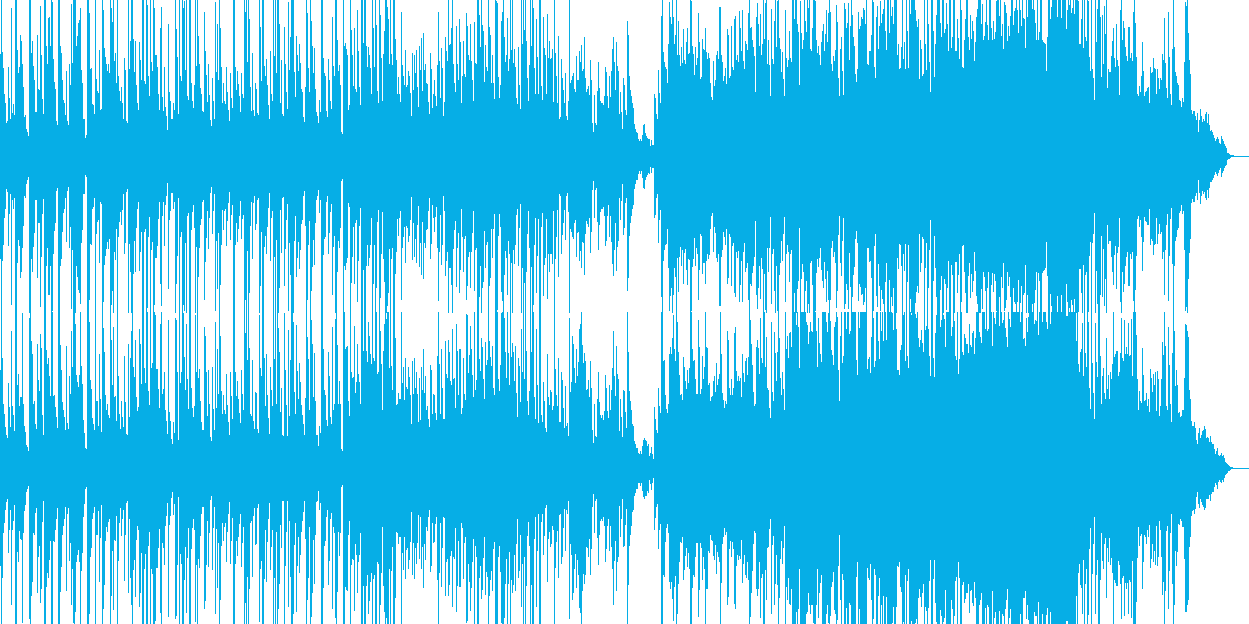 どことなく和風の切ない曲の再生済みの波形