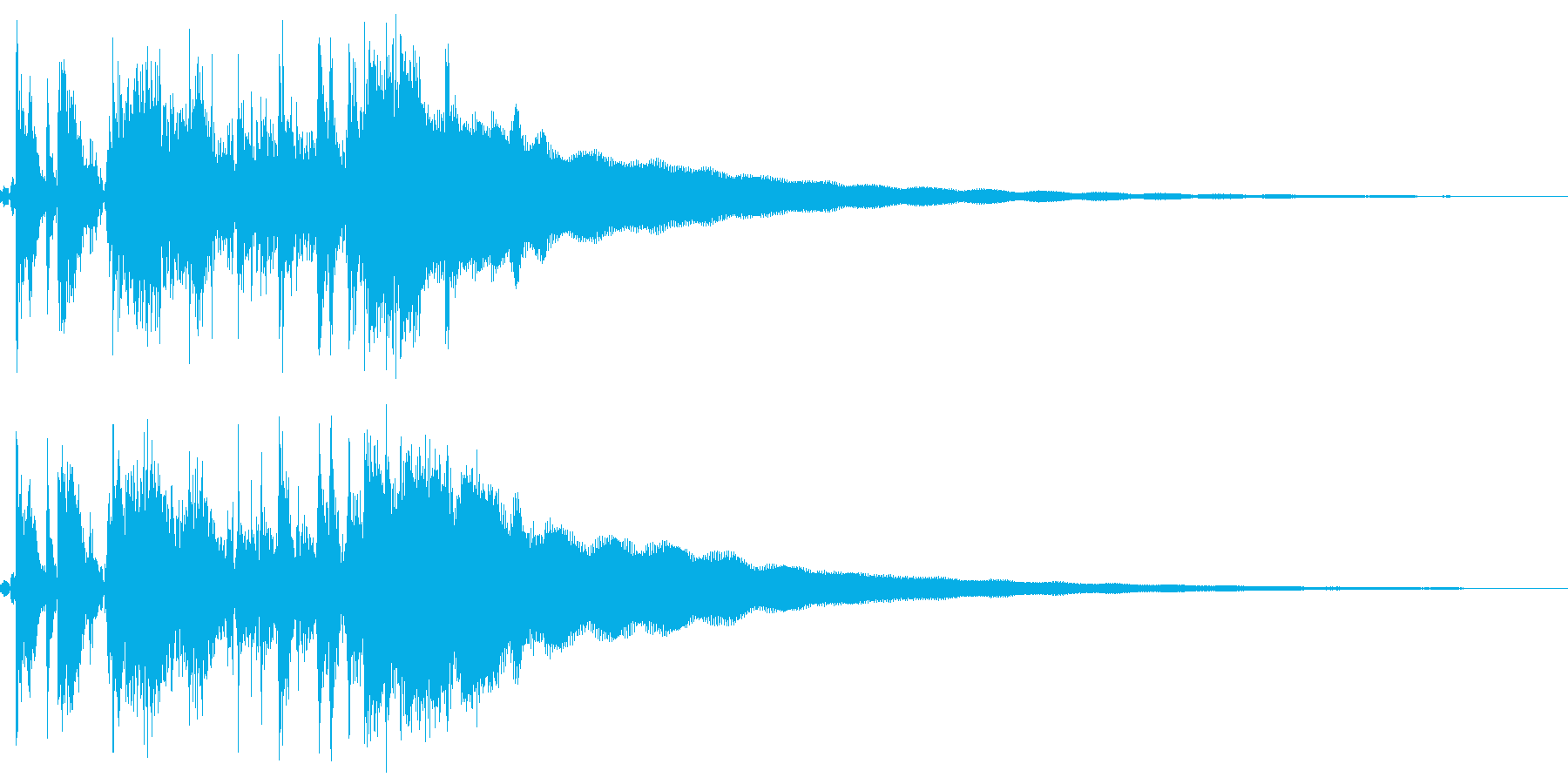 古いレジスターの清算音(ハンドルを回す)の再生済みの波形