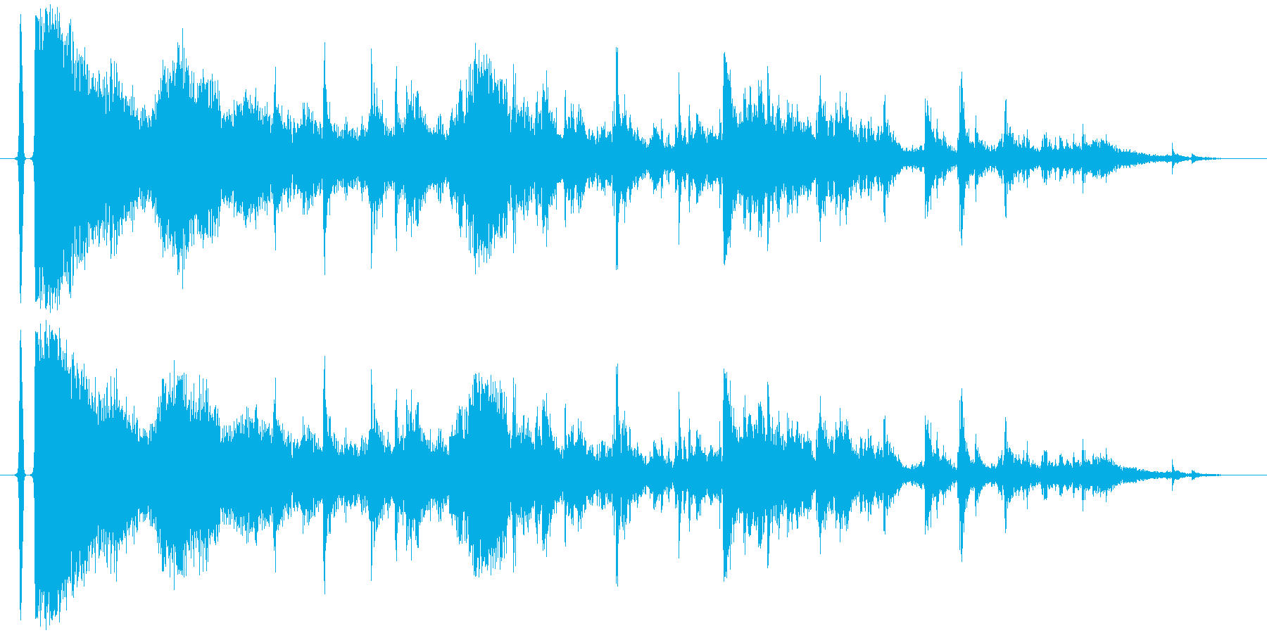 ガラス,窓ガラス,グラスが割れる効果音2の再生済みの波形
