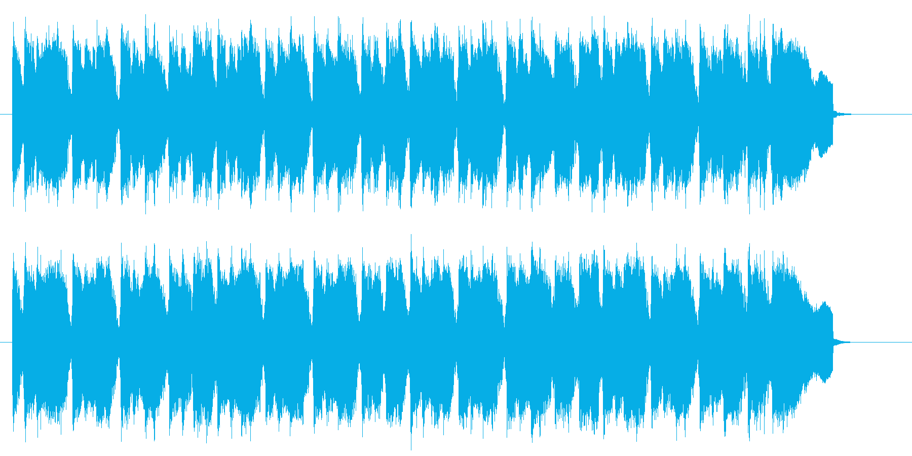 ギターのリフが繰り返される明るいポップスの再生済みの波形