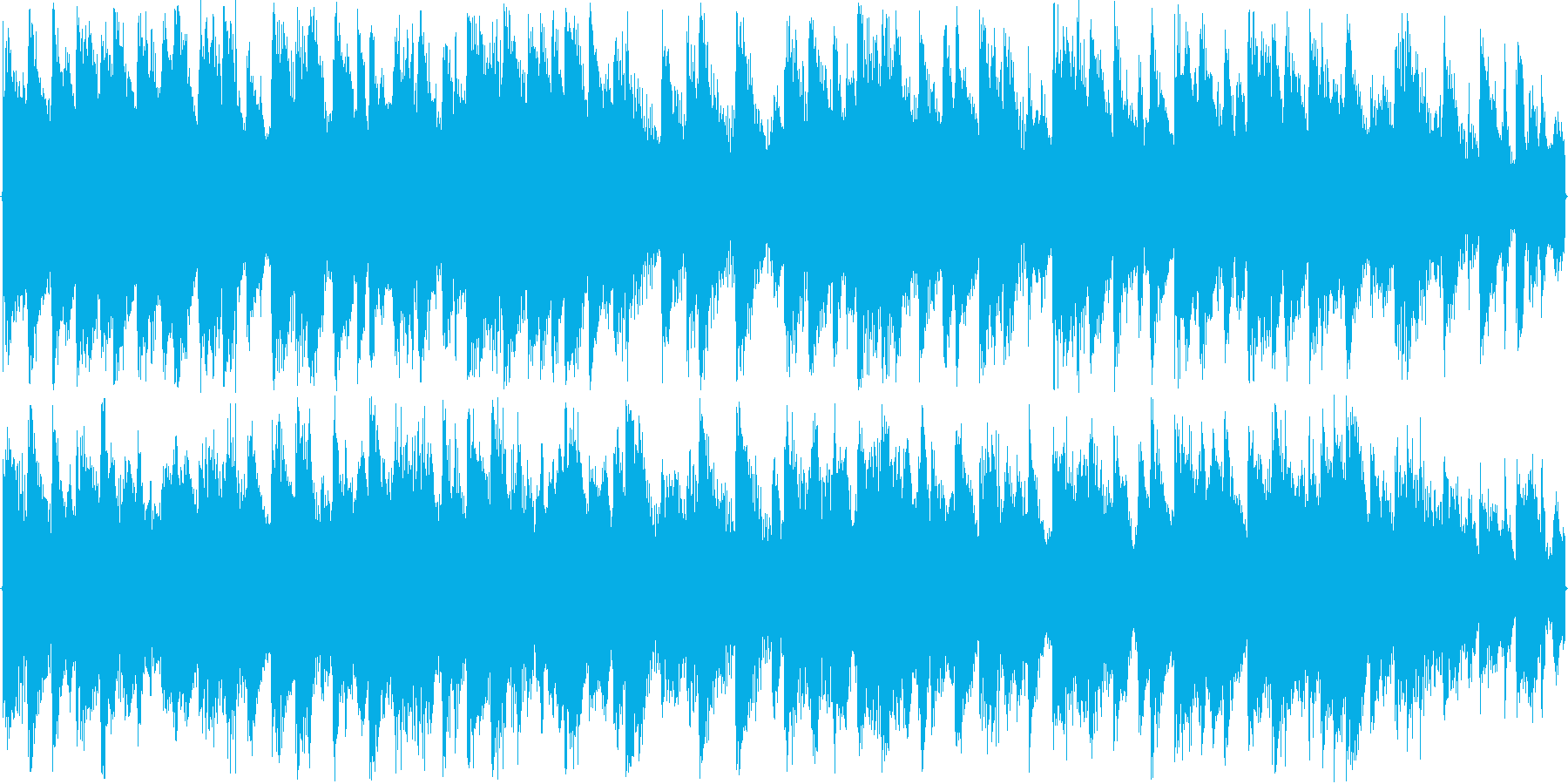 リズムを強調した楽曲です。の再生済みの波形