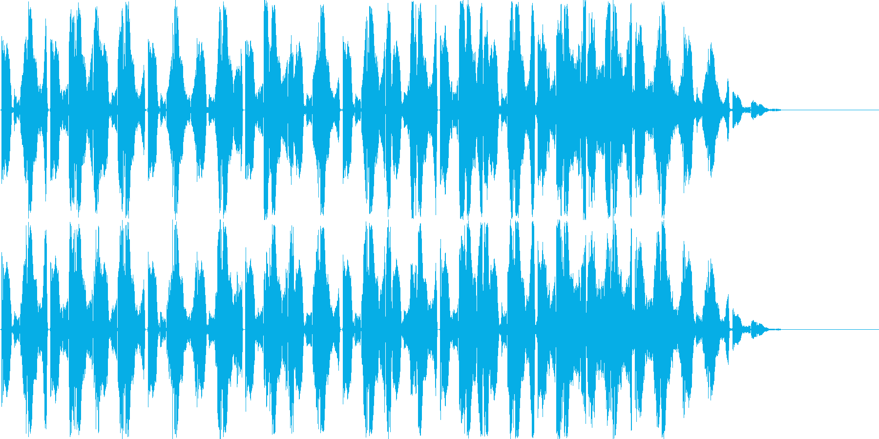 サウンドロゴやジングル等に使用できる音源の再生済みの波形