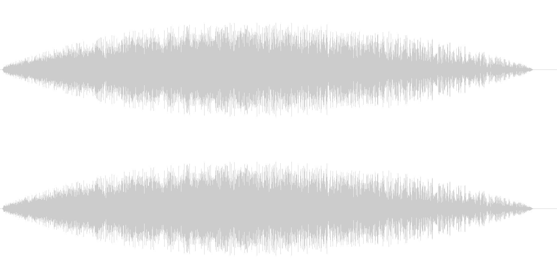 シューン(未来的な音)の未再生の波形