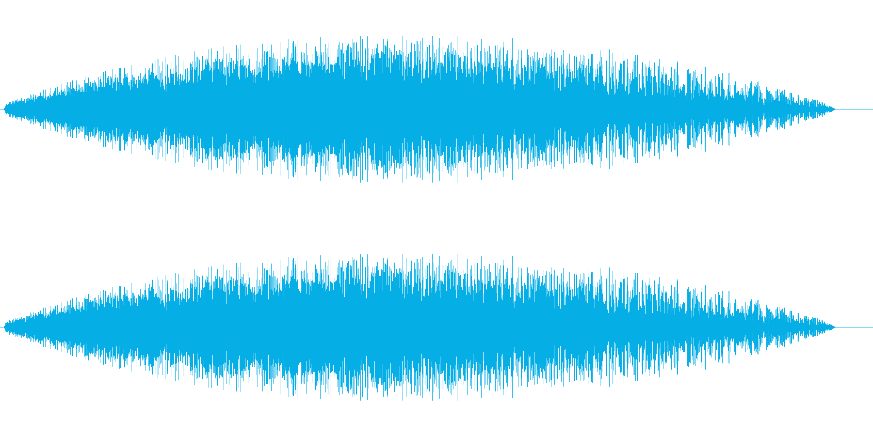 シューン(未来的な音)の再生済みの波形