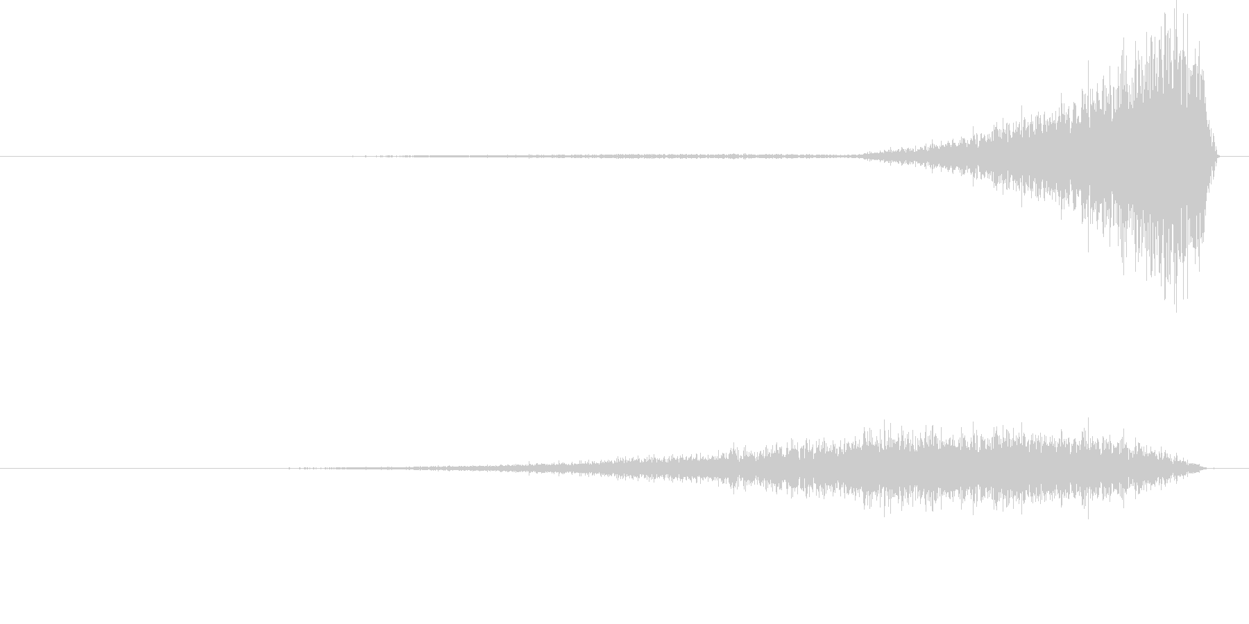 空間的な効果音です。の未再生の波形