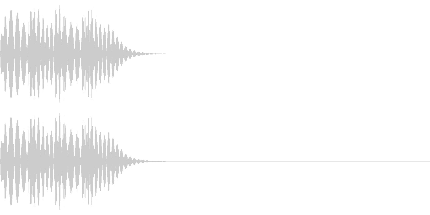 効果音 ひらめき 発見の未再生の波形