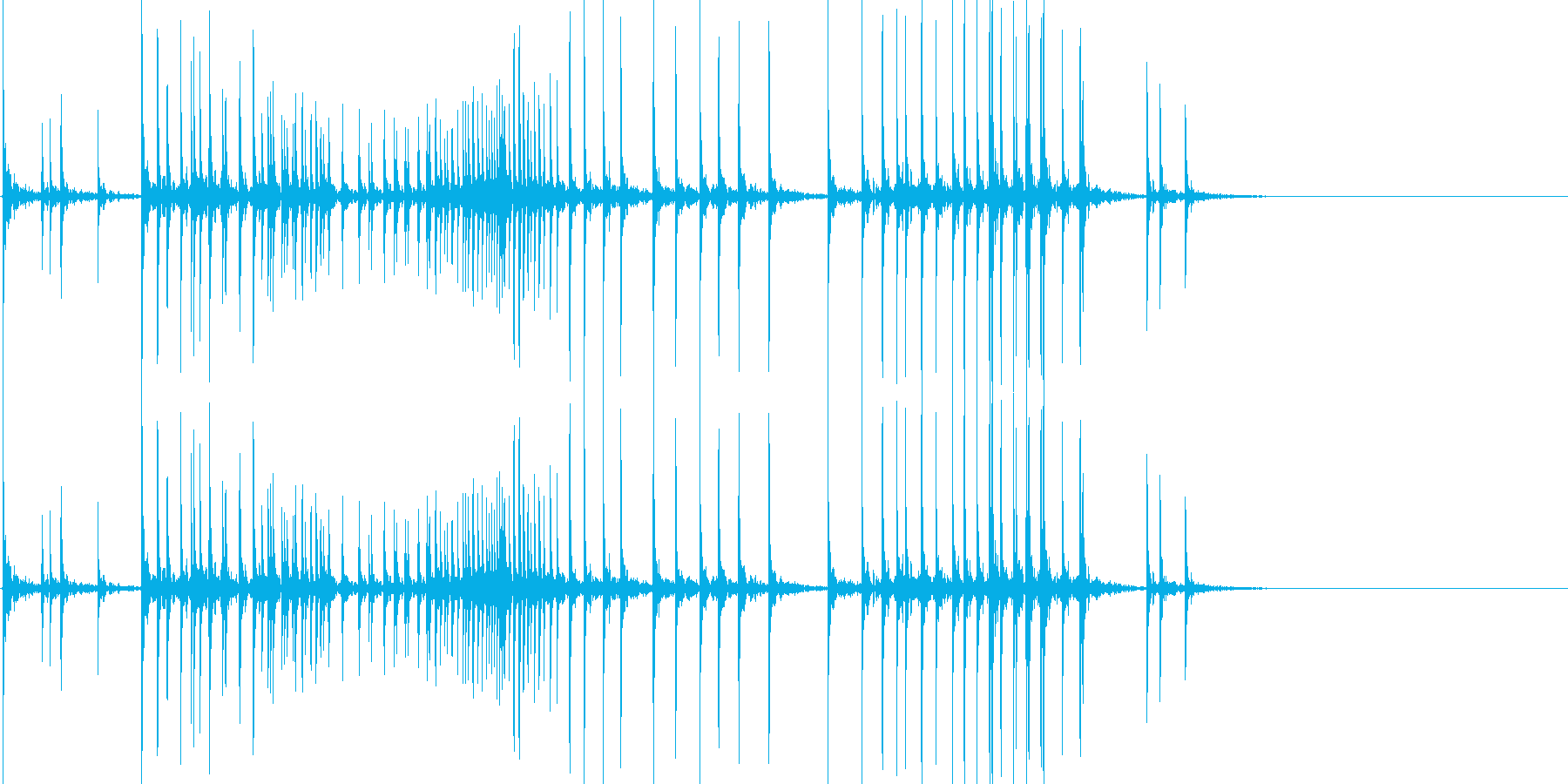 苦しい音01(ギギギギ)の再生済みの波形