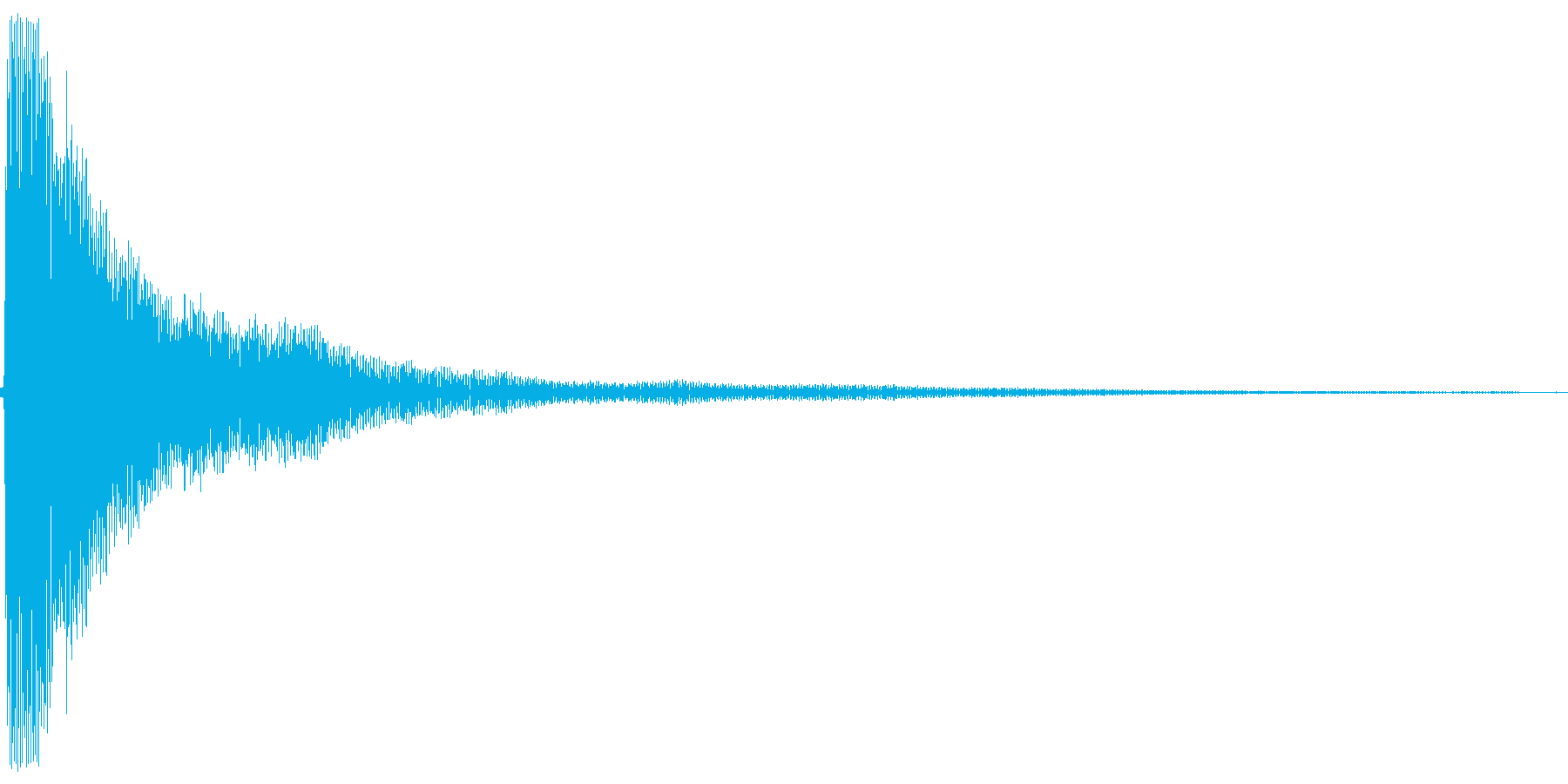 カーン。しらける・すべる音(高め)の再生済みの波形