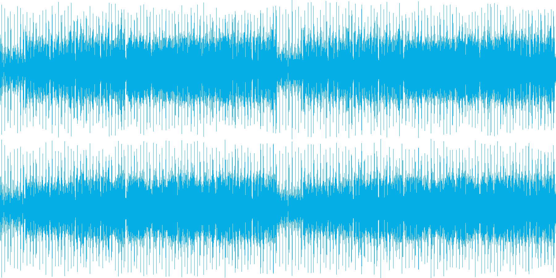 パズルゲーム風のかわいい音楽の再生済みの波形