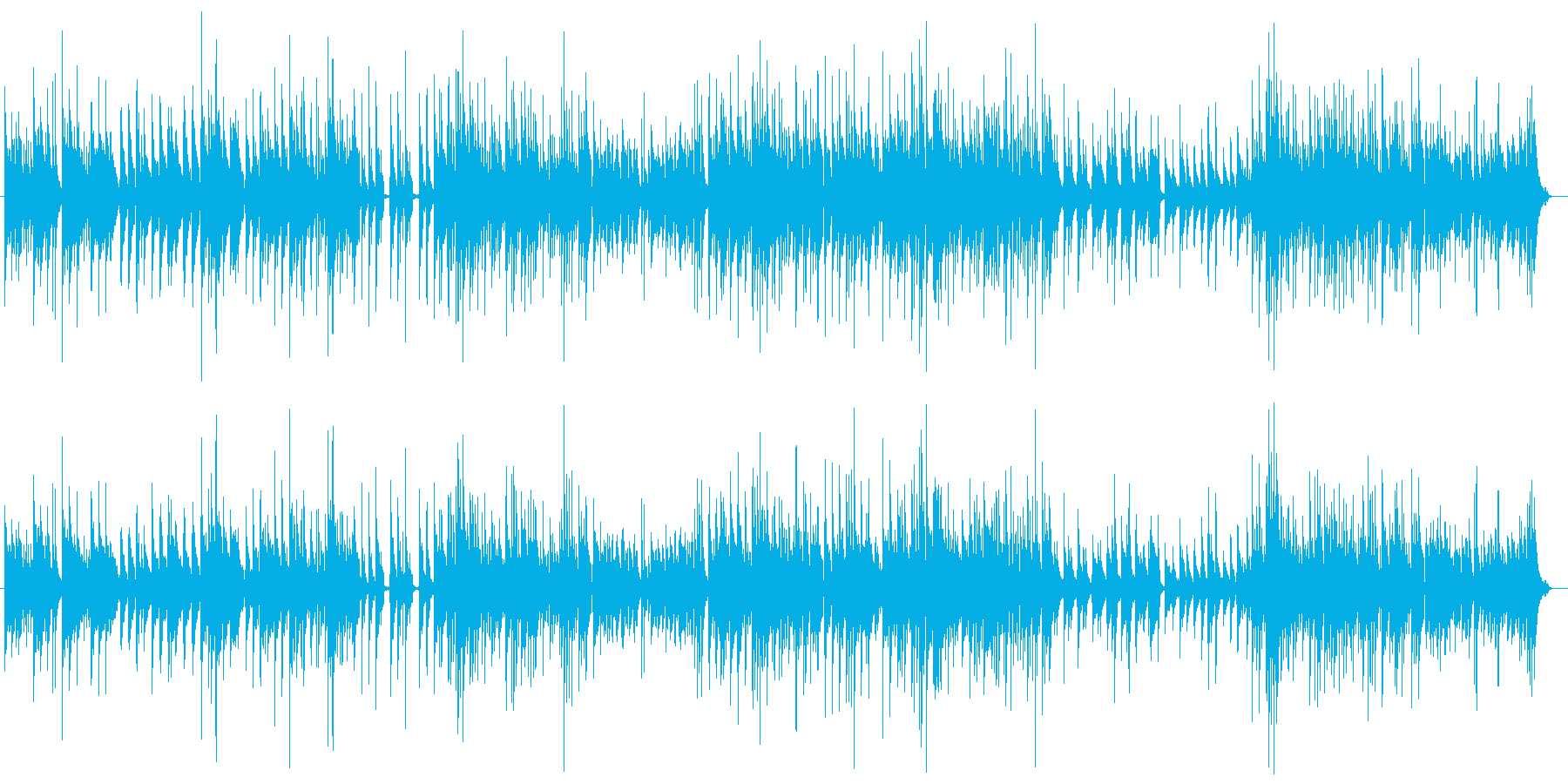 かわいらしい童話を思わせる曲の再生済みの波形