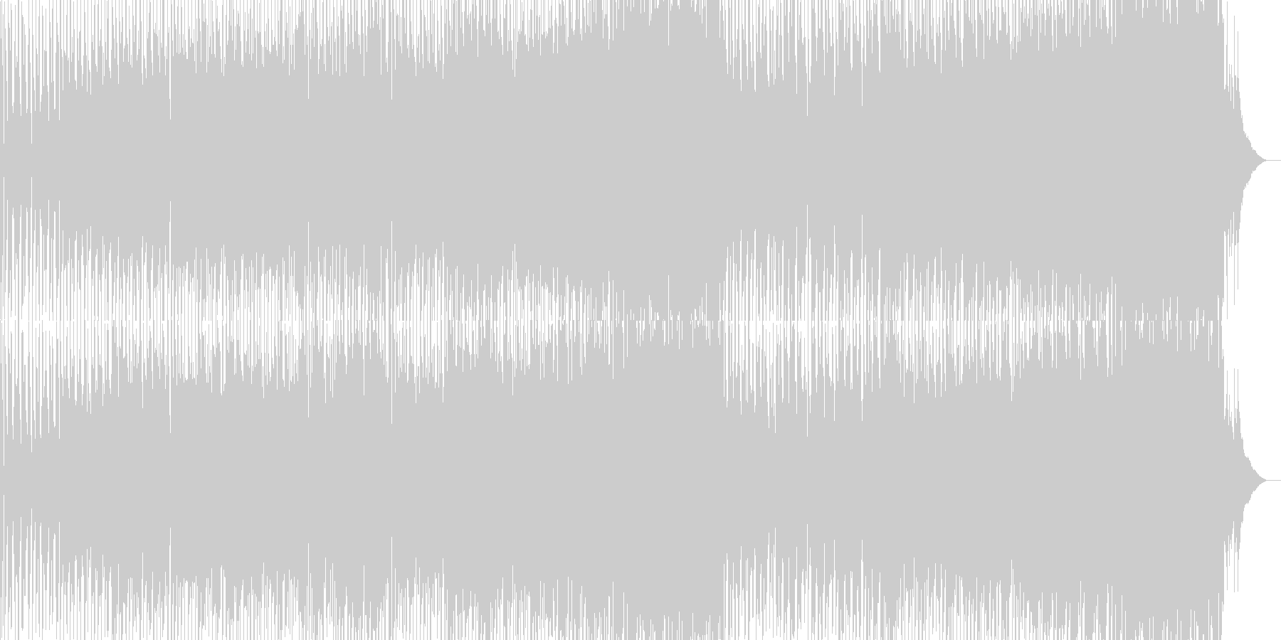 ぶらぶら気ままに散歩しているようなBGMの未再生の波形