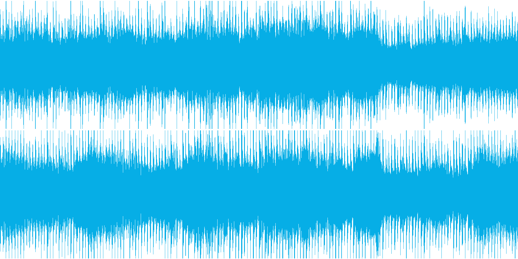 イルミネーションBGM③ビート感:ループの再生済みの波形