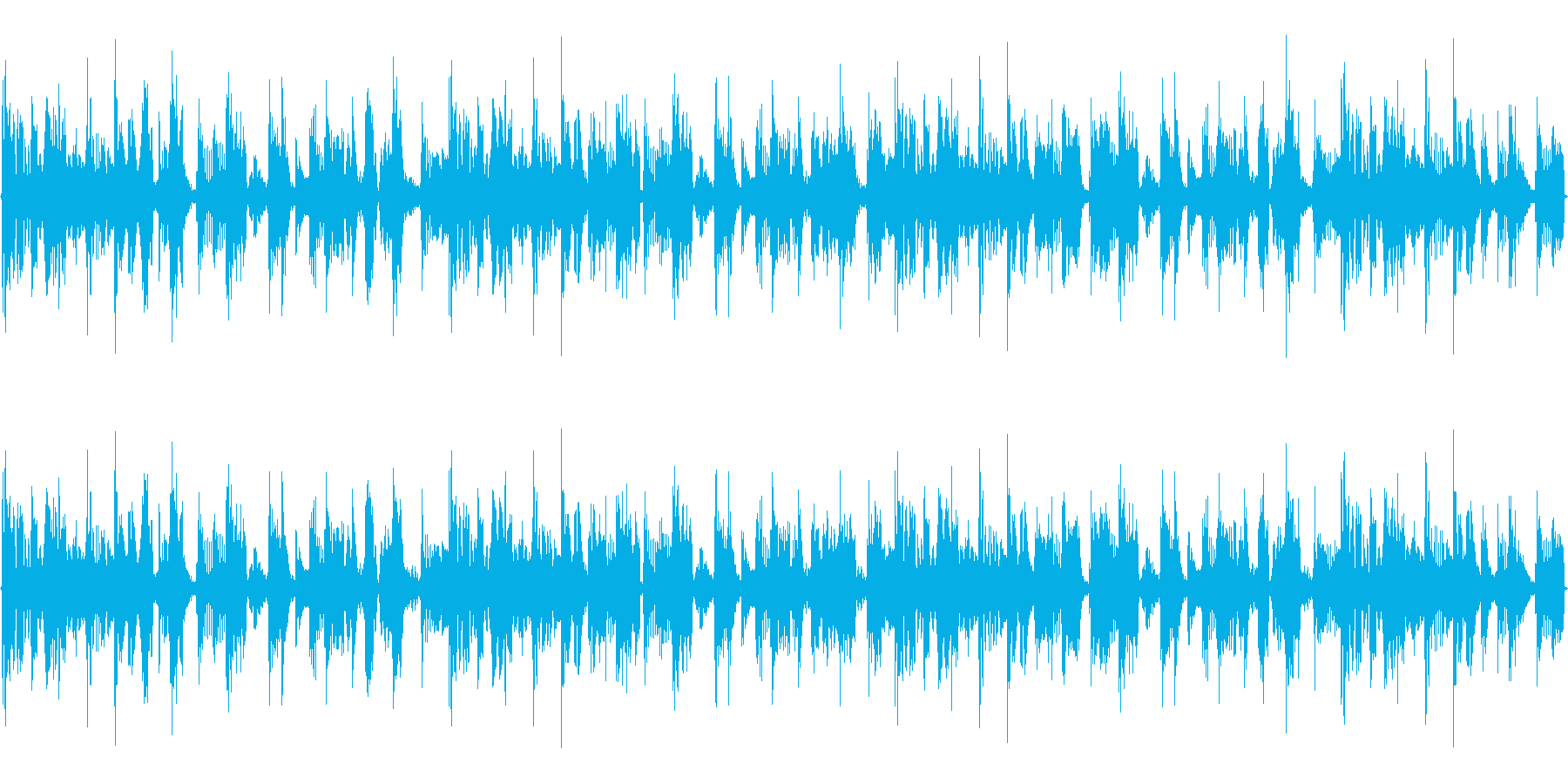 クラブBGM、DJライブBGMの再生済みの波形