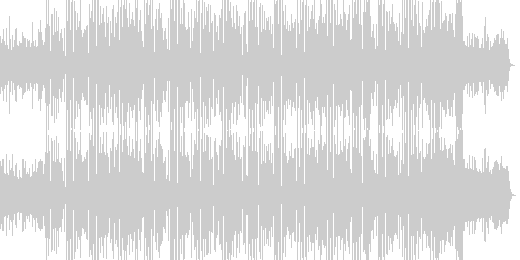 苦悩する主人公の悲壮感あふれるBGMの未再生の波形