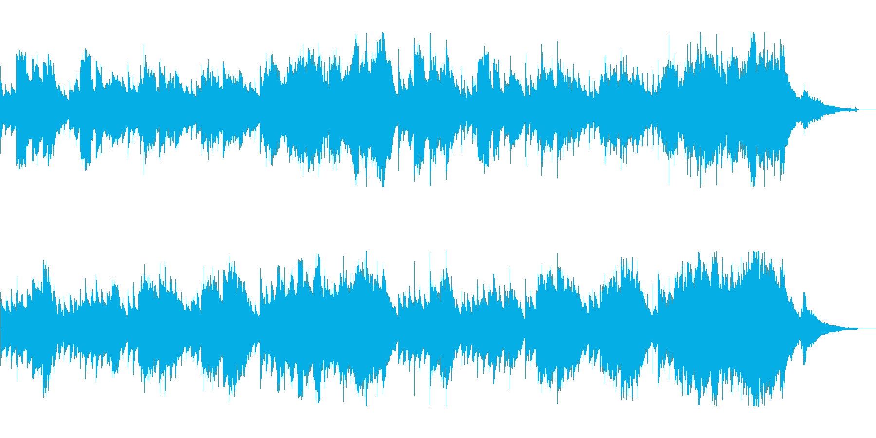 まったりしたアコギと管楽器のサウンドの再生済みの波形