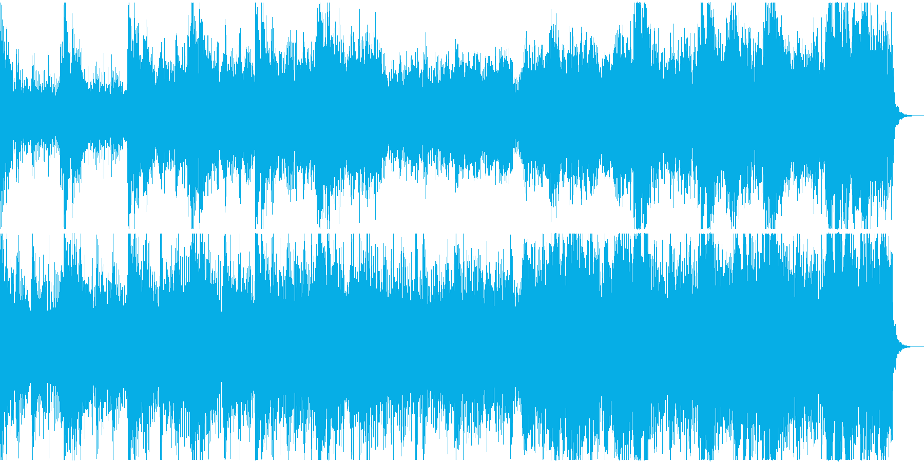 緊張感のあるシネマティックなBGMの再生済みの波形