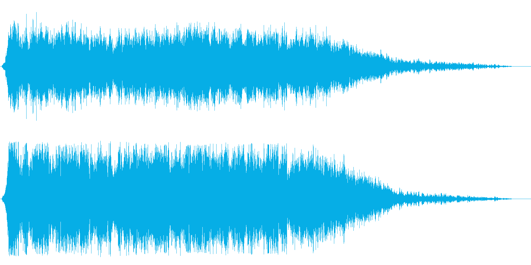 シュワワワーン(何かが飛ぶ音)の再生済みの波形
