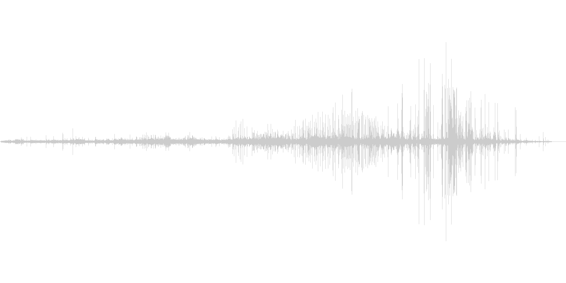 縄が軋む音の未再生の波形