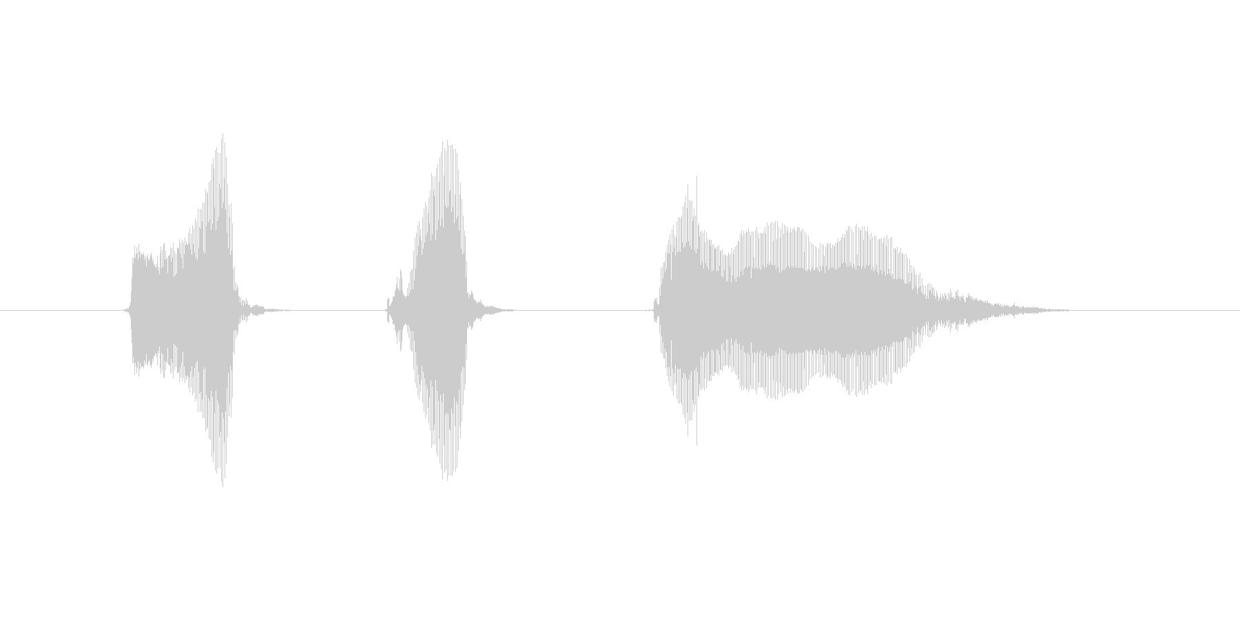 やっちゃった~の未再生の波形