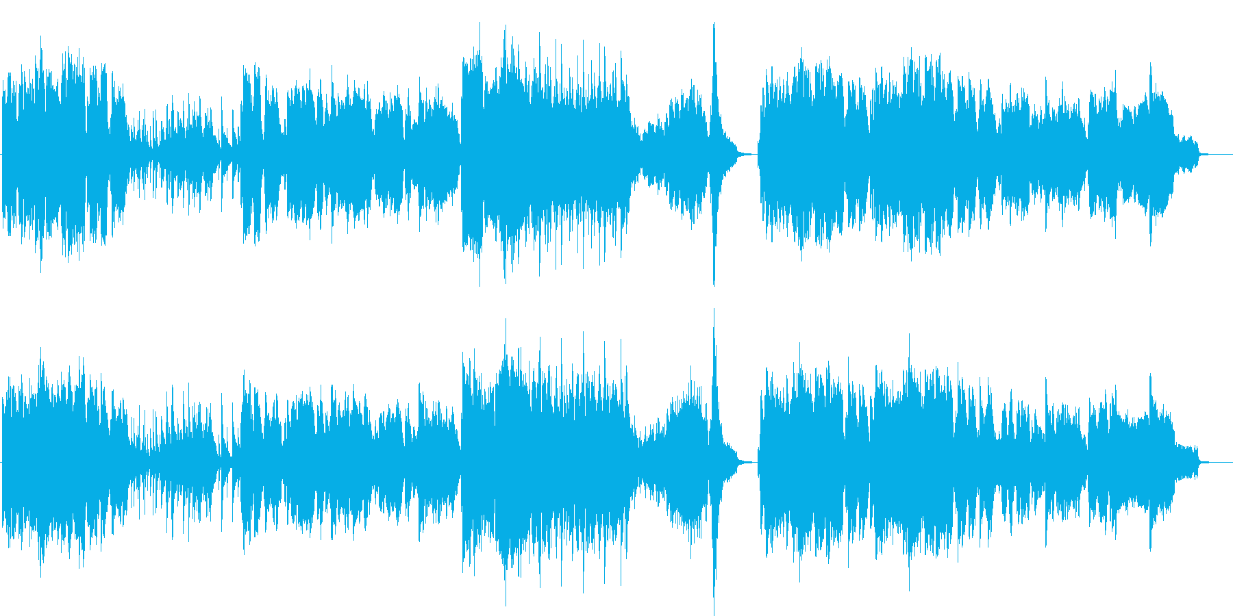 ドラマの感動的なシーンで流れるピアノ曲…の再生済みの波形