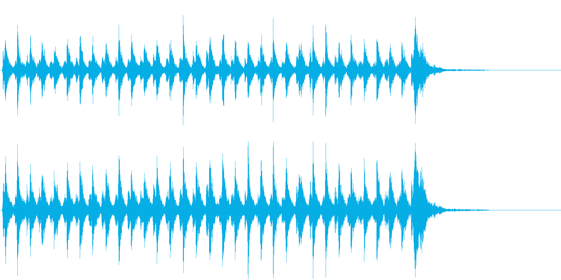 Xmasに最適トナカイベルのループ音01の再生済みの波形