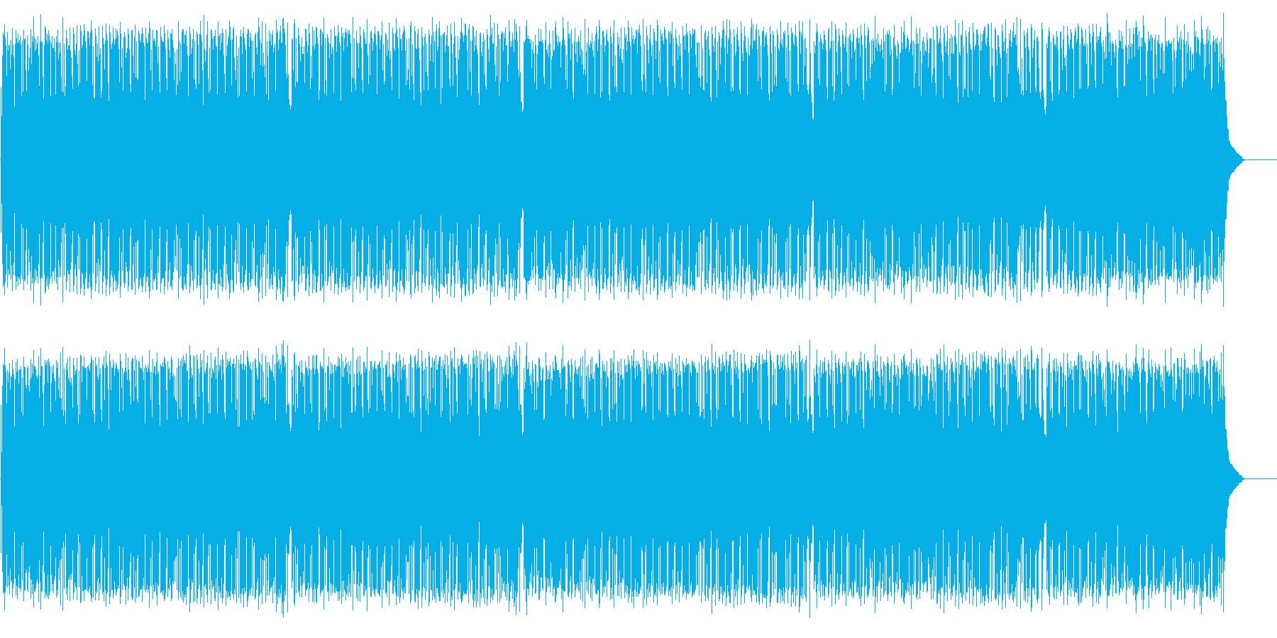 テンポの良いポップ(フルサイズ)の再生済みの波形
