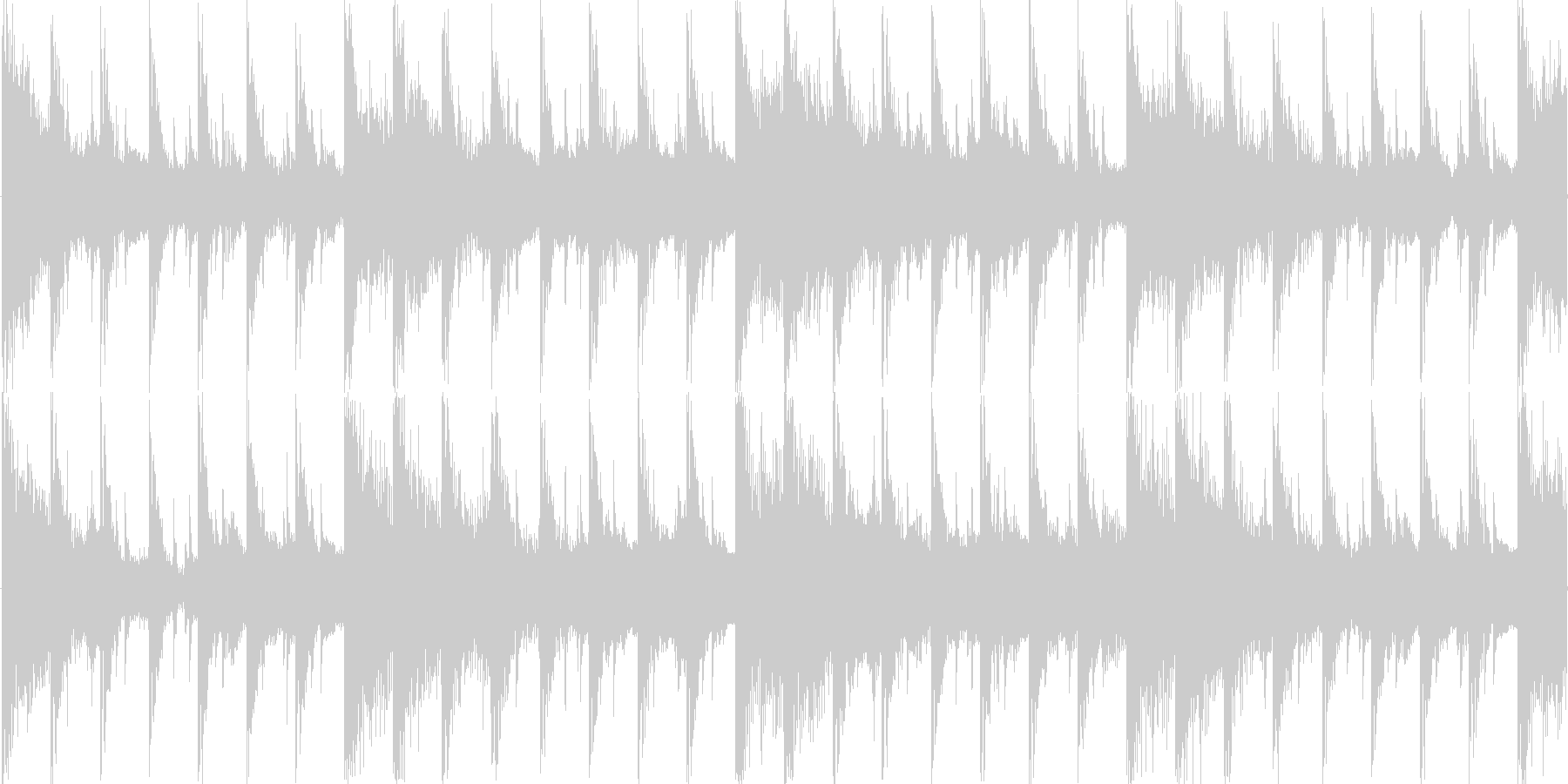 ハウス風のリズムを基調としたループ楽曲…の未再生の波形