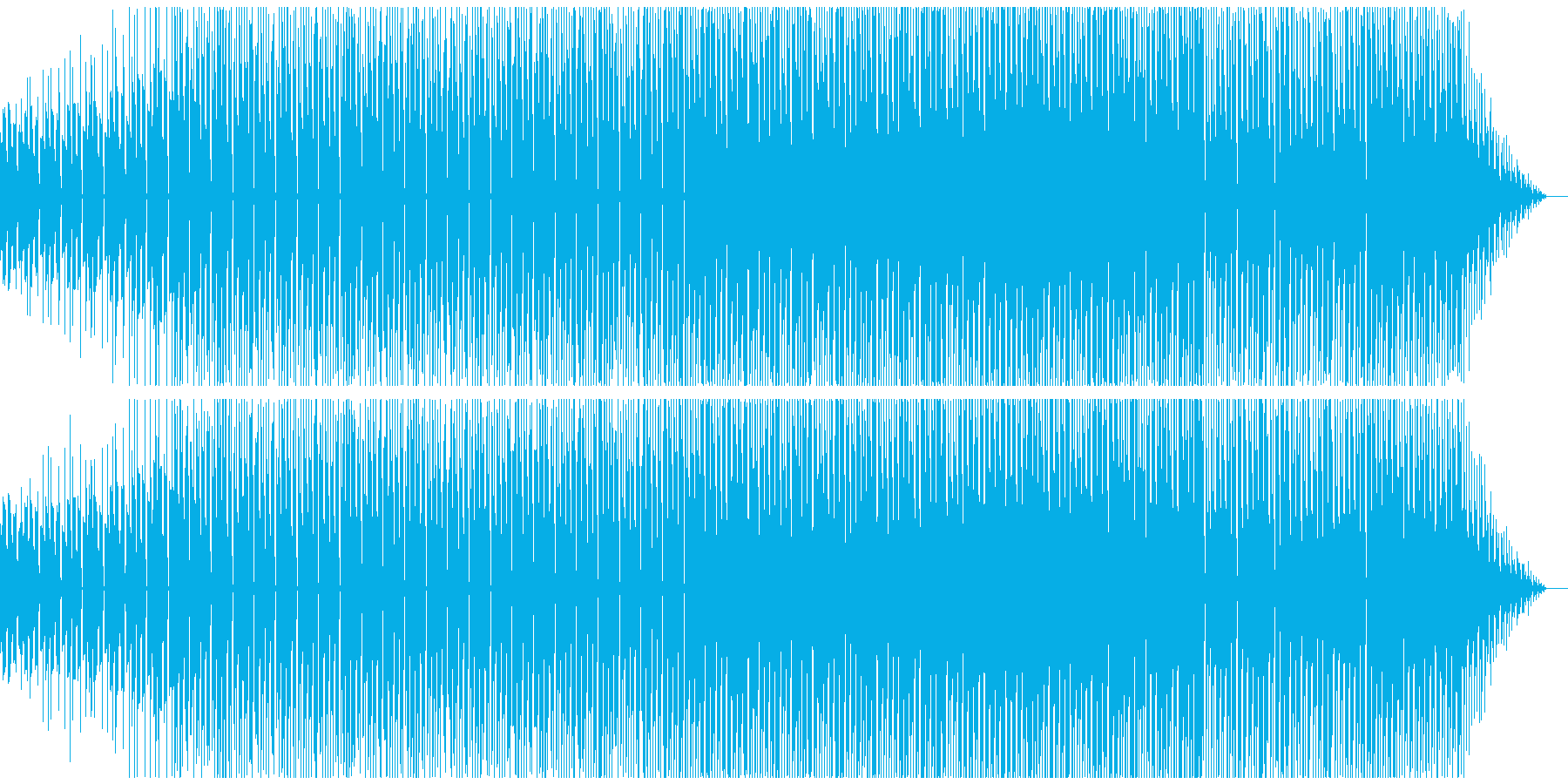 のんびりとしつつも少しあやしい感じのチルの再生済みの波形
