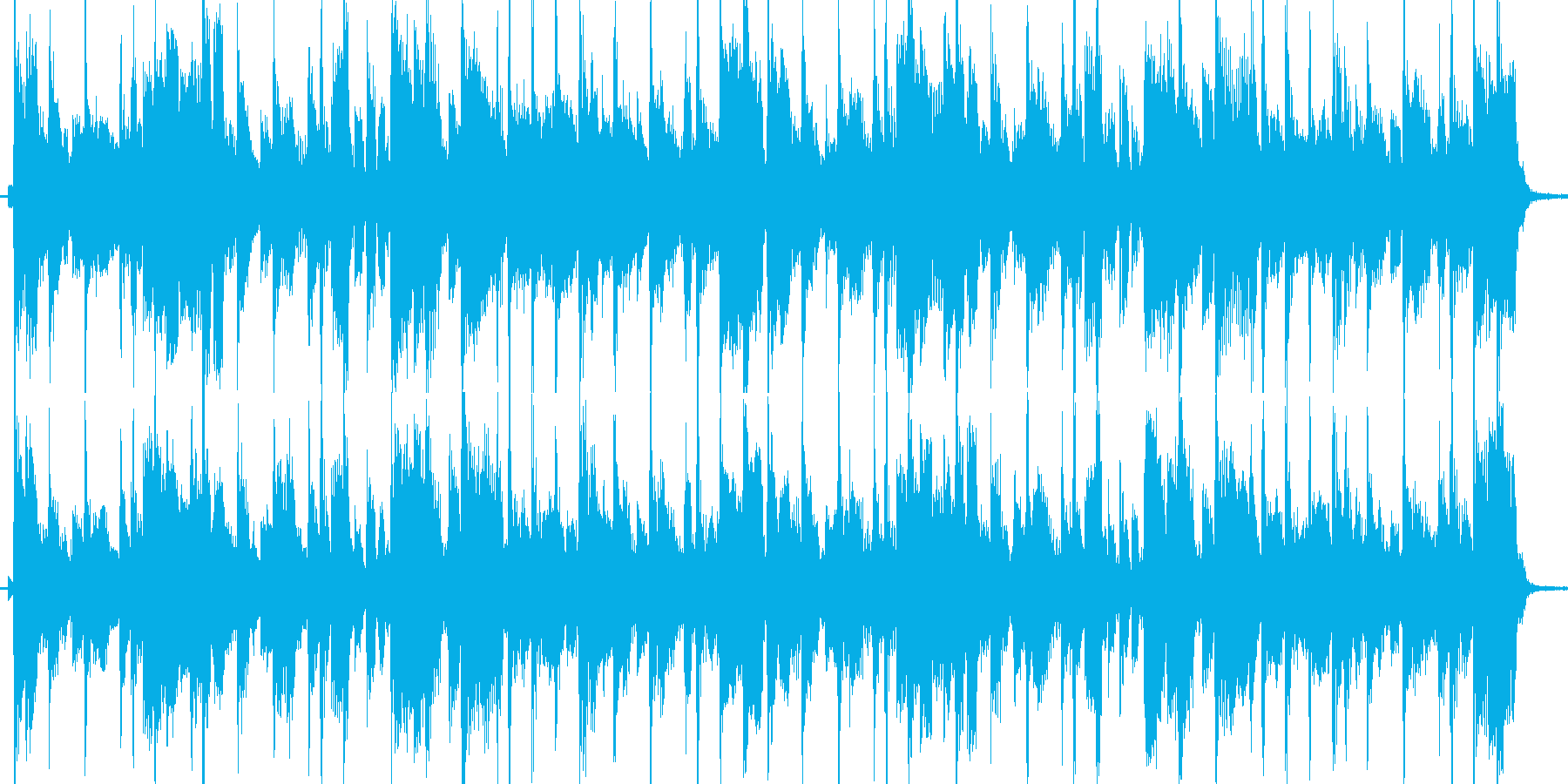 クールでかっこいいフュージョンジングルの再生済みの波形