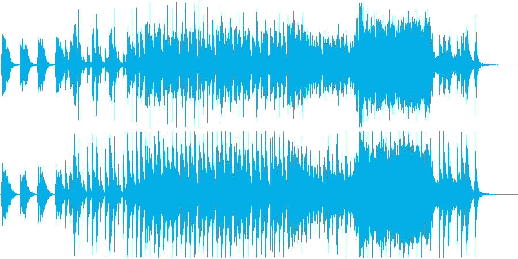 ホラー調のかわいいコミカルな曲ですの再生済みの波形