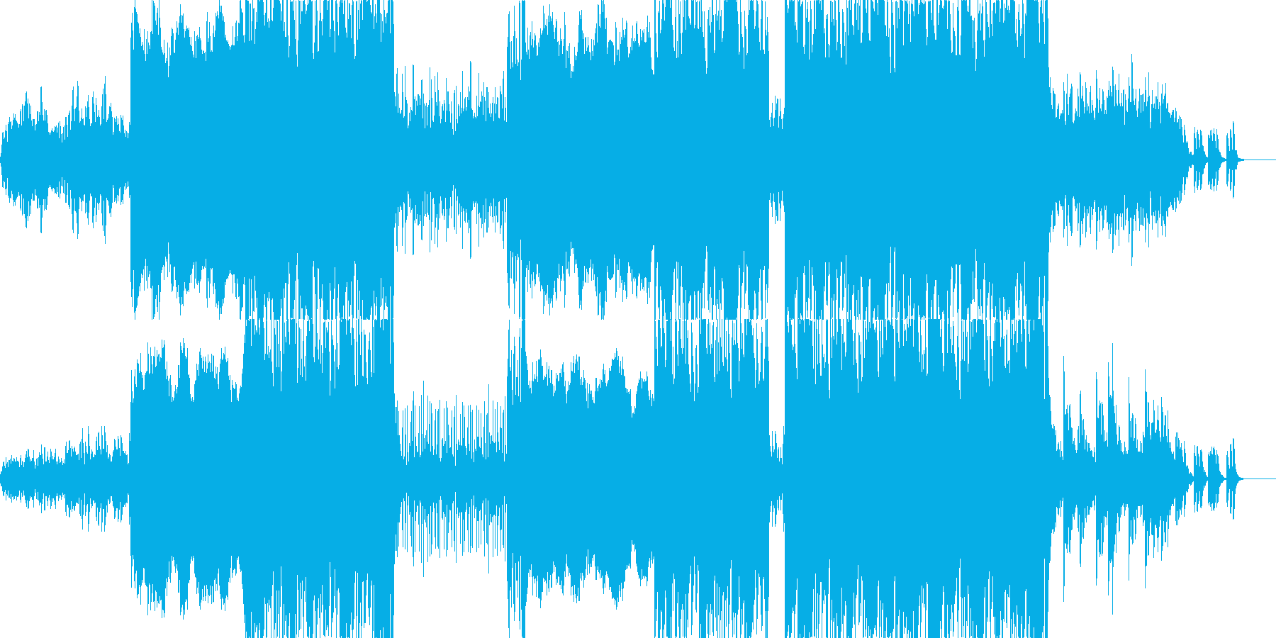 エンドロールなどに最適な楽曲ですの再生済みの波形