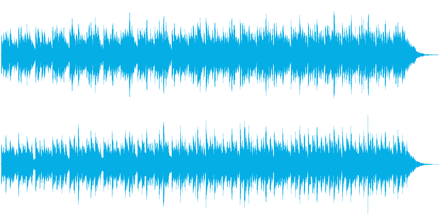 シンセの音色がかわいいジングル2の再生済みの波形
