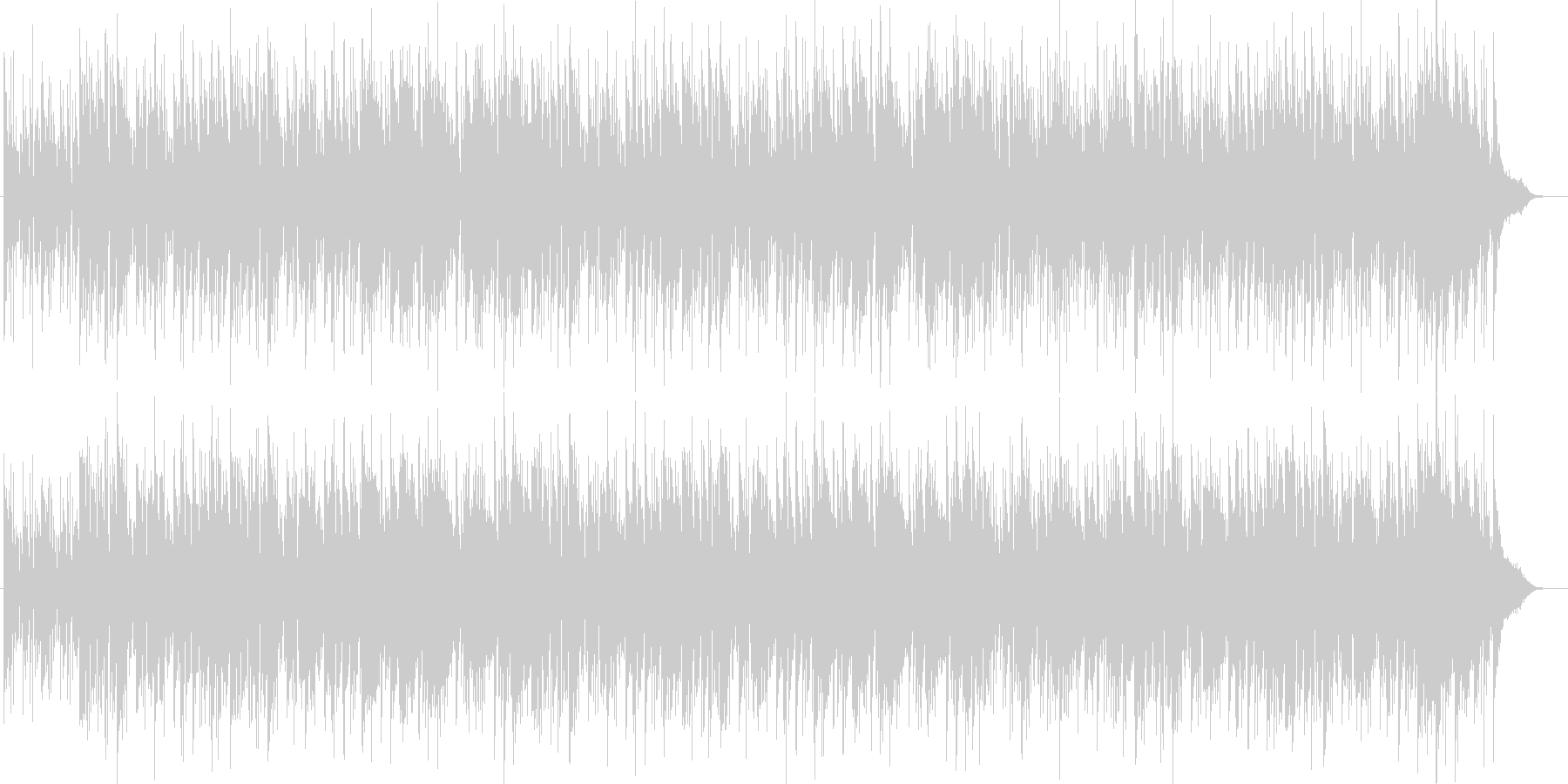 ボサノバ風の曲の未再生の波形