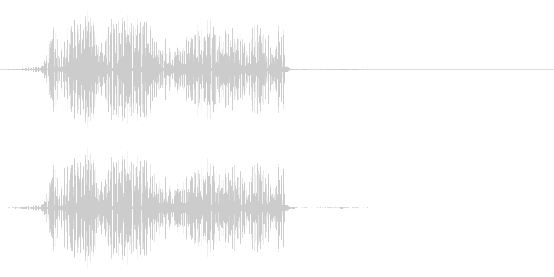 クリック音(ピュッ)の未再生の波形