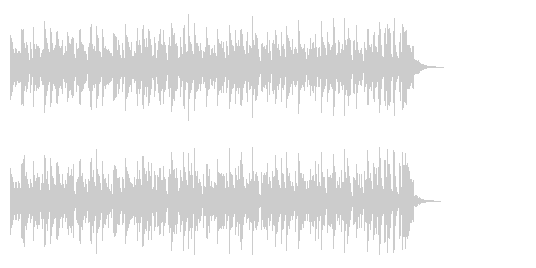 ワールド系サンバ風BGM(イントロ)の未再生の波形
