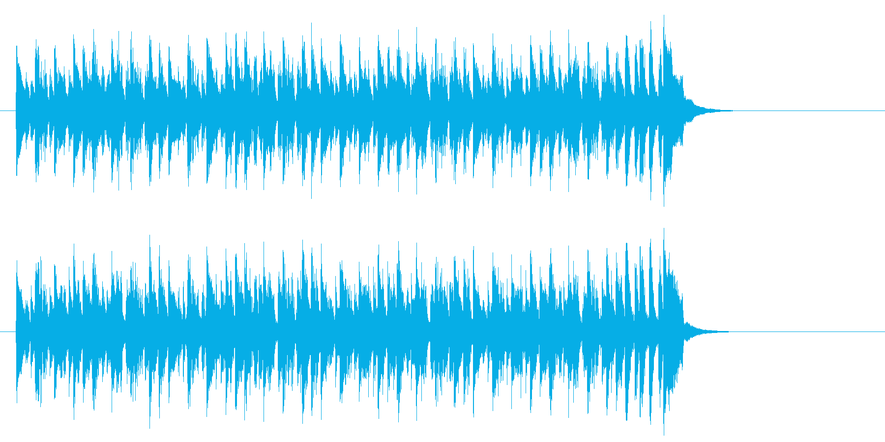 ワールド系サンバ風BGM(イントロ)の再生済みの波形