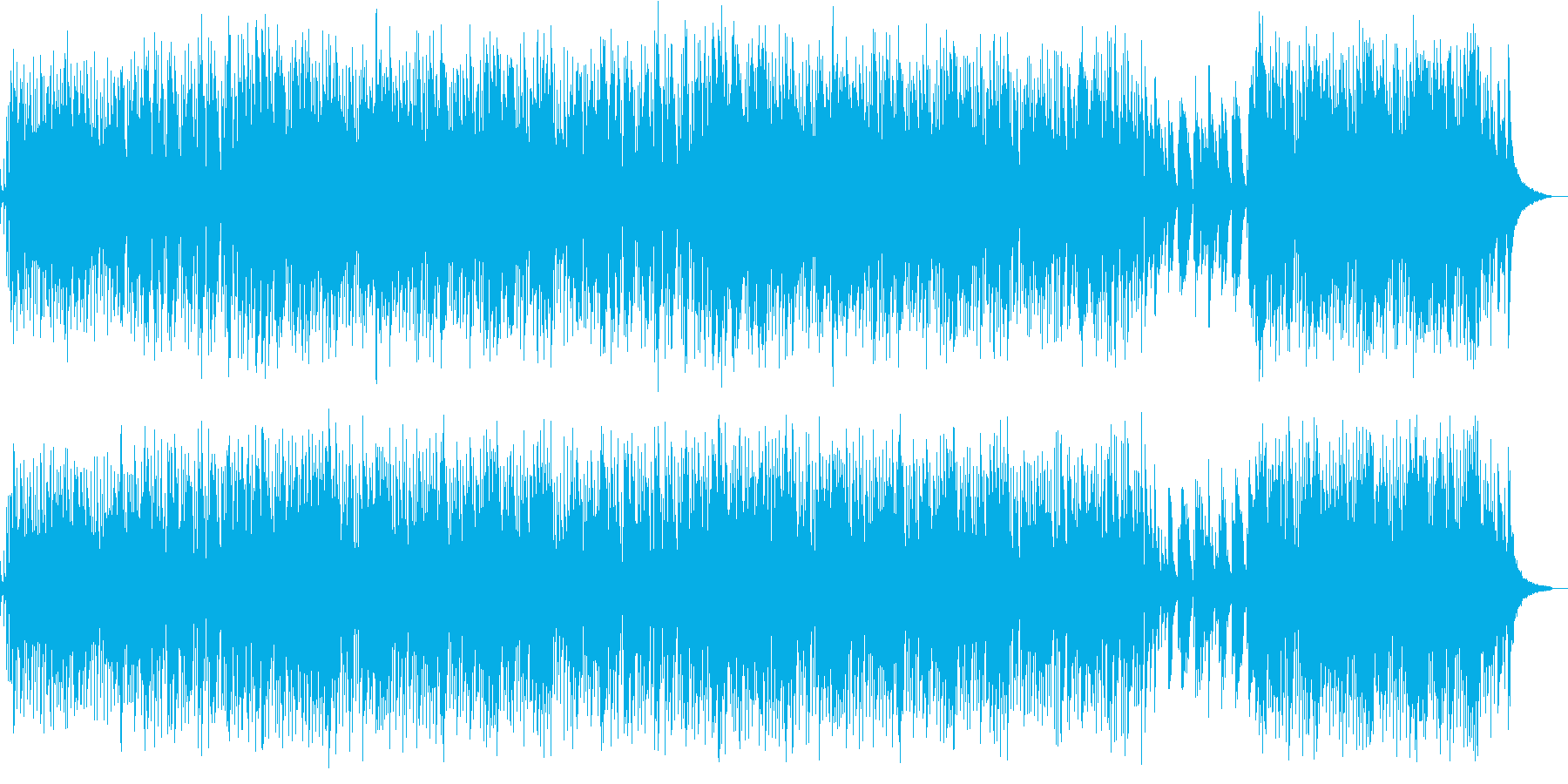 デート中のBGMの再生済みの波形