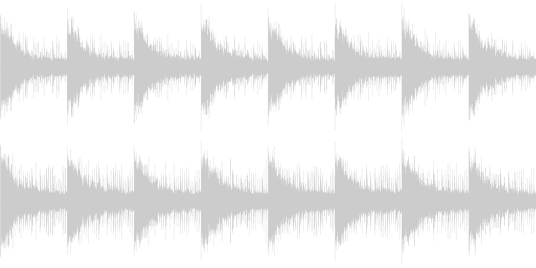 BGM002 ゲームでの洞窟や暗闇など…の未再生の波形
