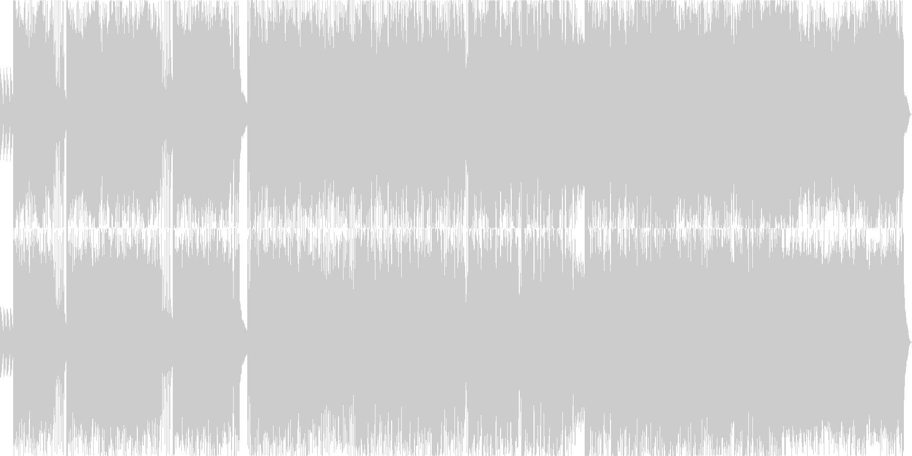 ハードロックな女性ボーカル曲です。の未再生の波形