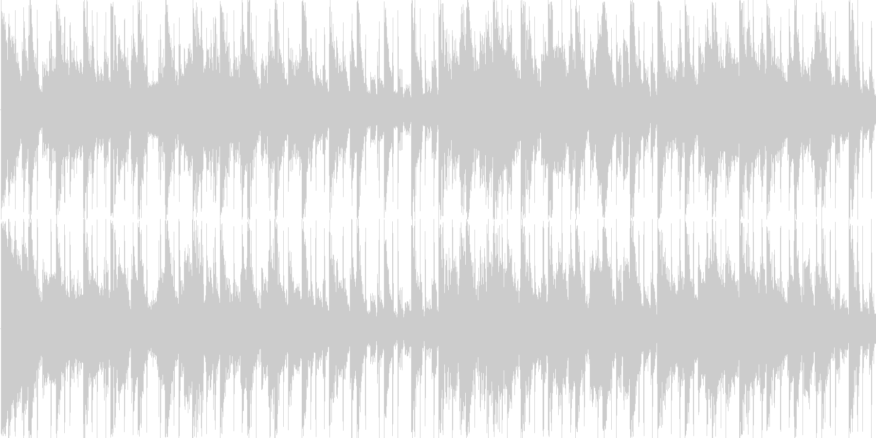 リズムを強調した楽曲です。の未再生の波形