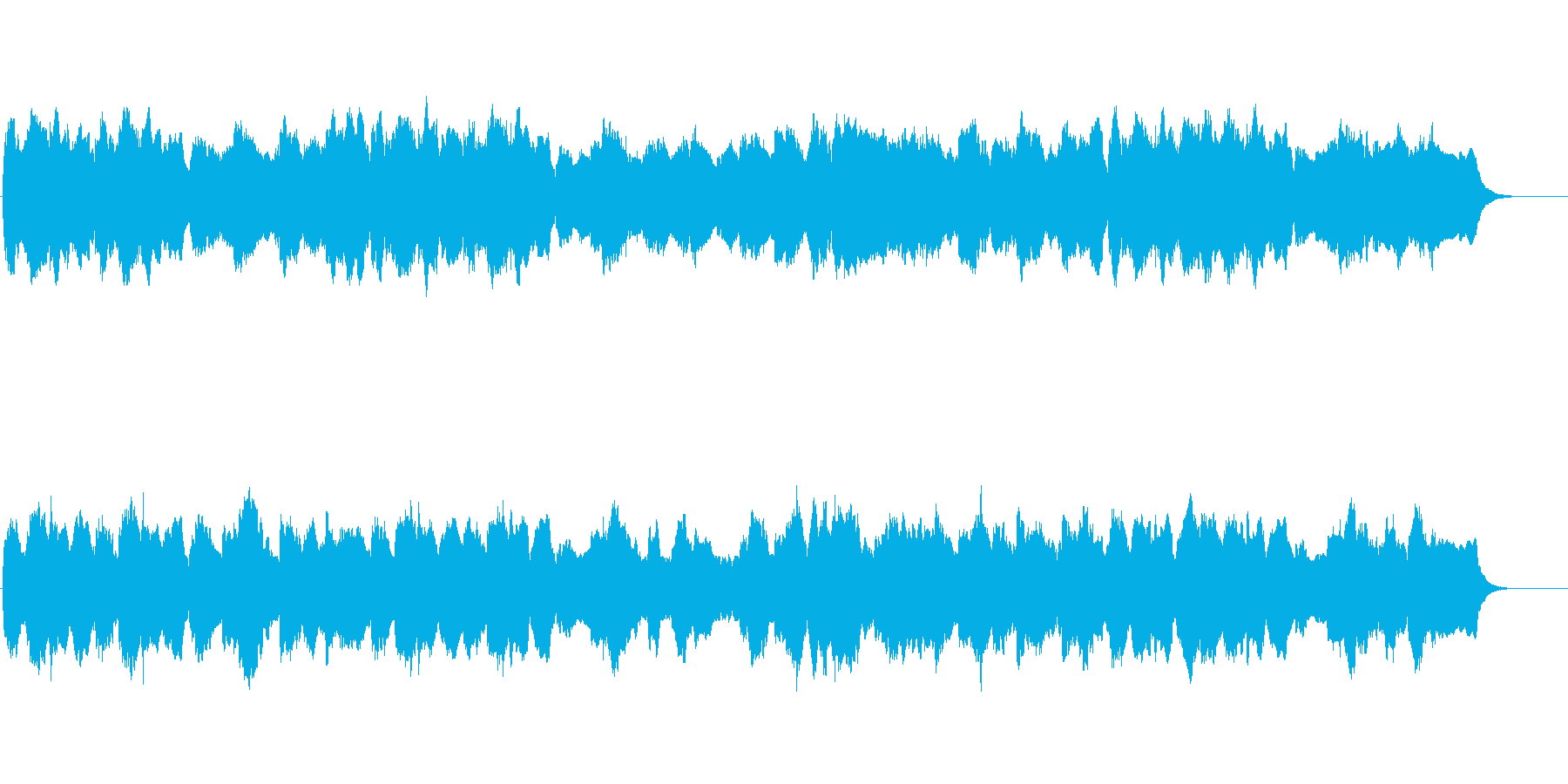 バロック風の四声の曲でお城のイメージの再生済みの波形