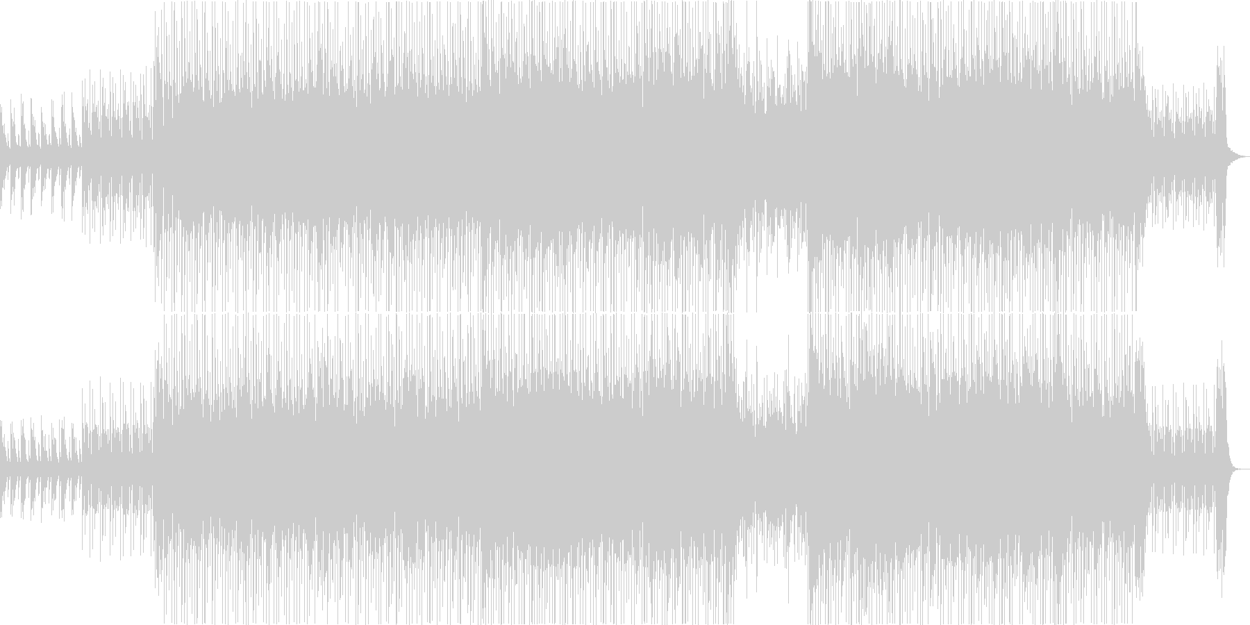 明るいムードのポップハウス曲の未再生の波形