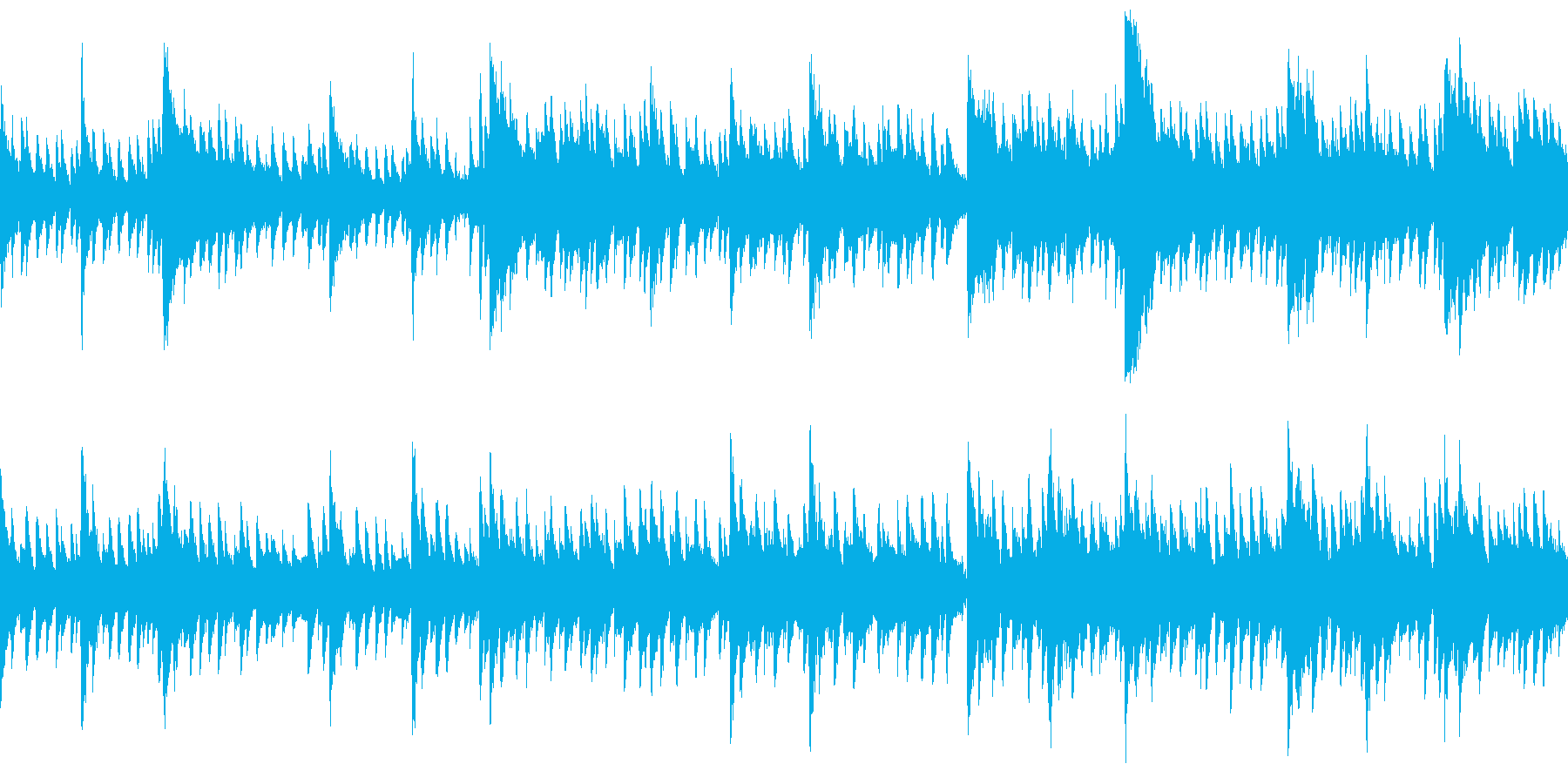 ゆったりとした切ない雰囲気のピアノ曲の再生済みの波形