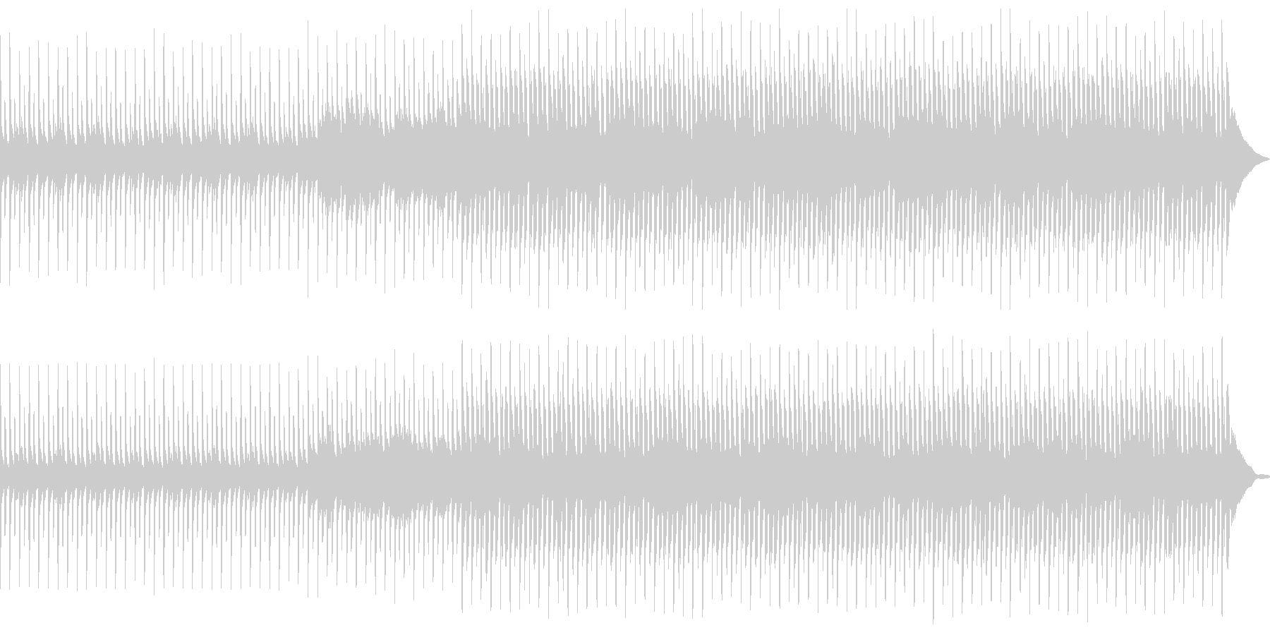 可愛くてちょっと切ないオルゴールの未再生の波形