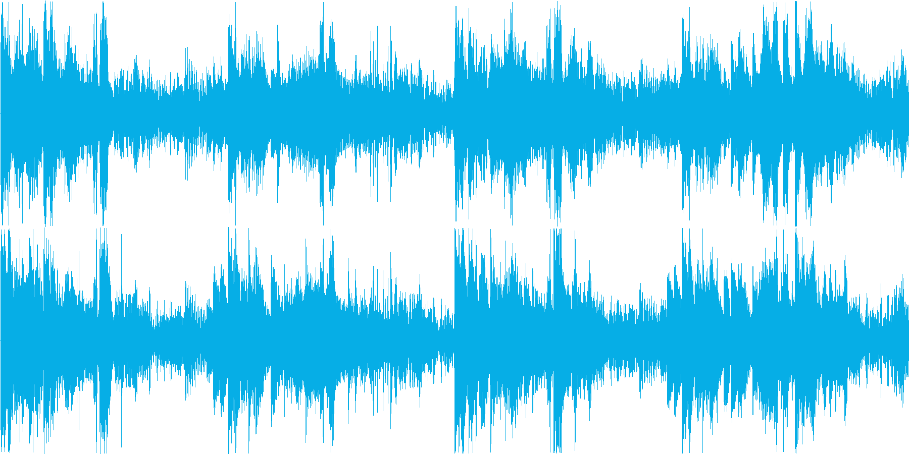 不安なシーンに最適な楽曲の再生済みの波形